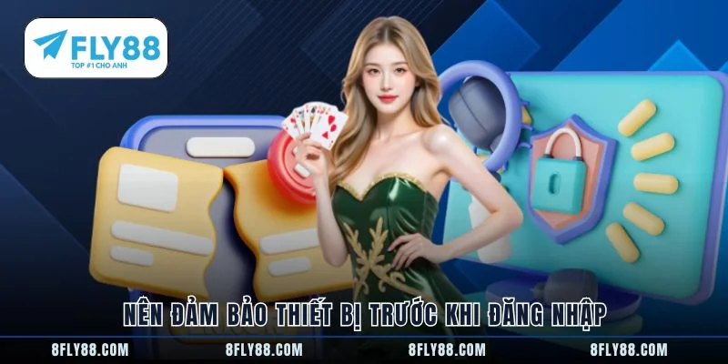 Nên đảm bảo thiết bị trước khi đăng nhập